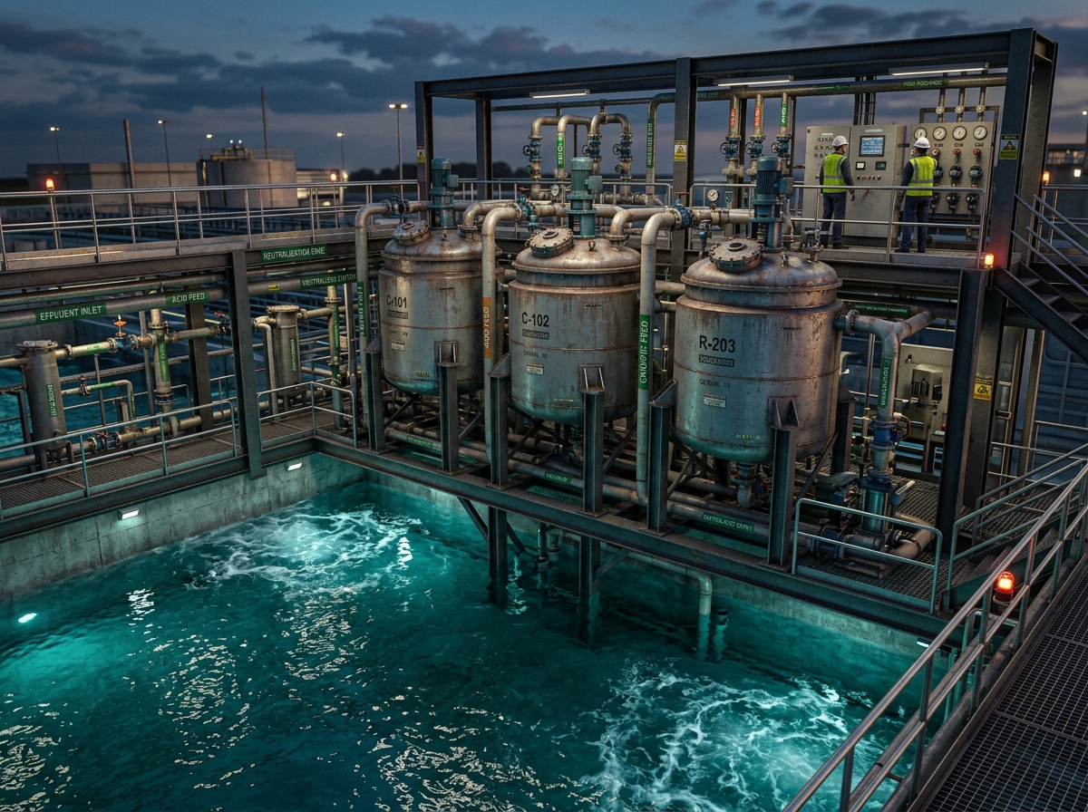 Effluent Treatment Plant (ETP) chemical neutralizing.